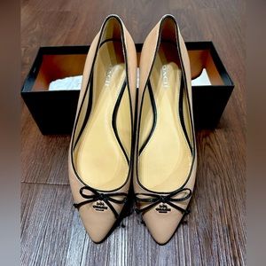 COACH leather flats